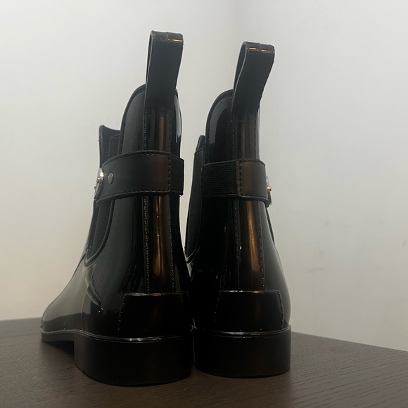 Nautica Black Rain Boots with Silver Accents - Picture 3 of 6